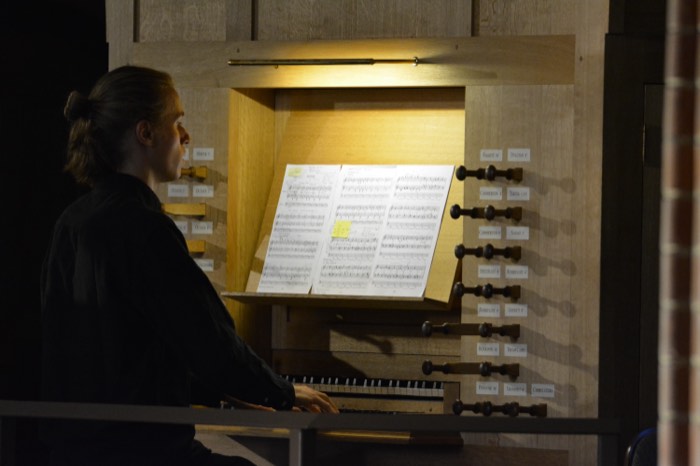 Niklas im Profil an der Orgel